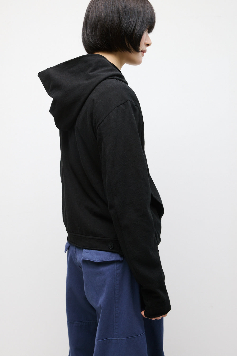 Hatchingroom - Rough Hoodie Slub (Black) product image 9 | TRAB K-Fashion Australia