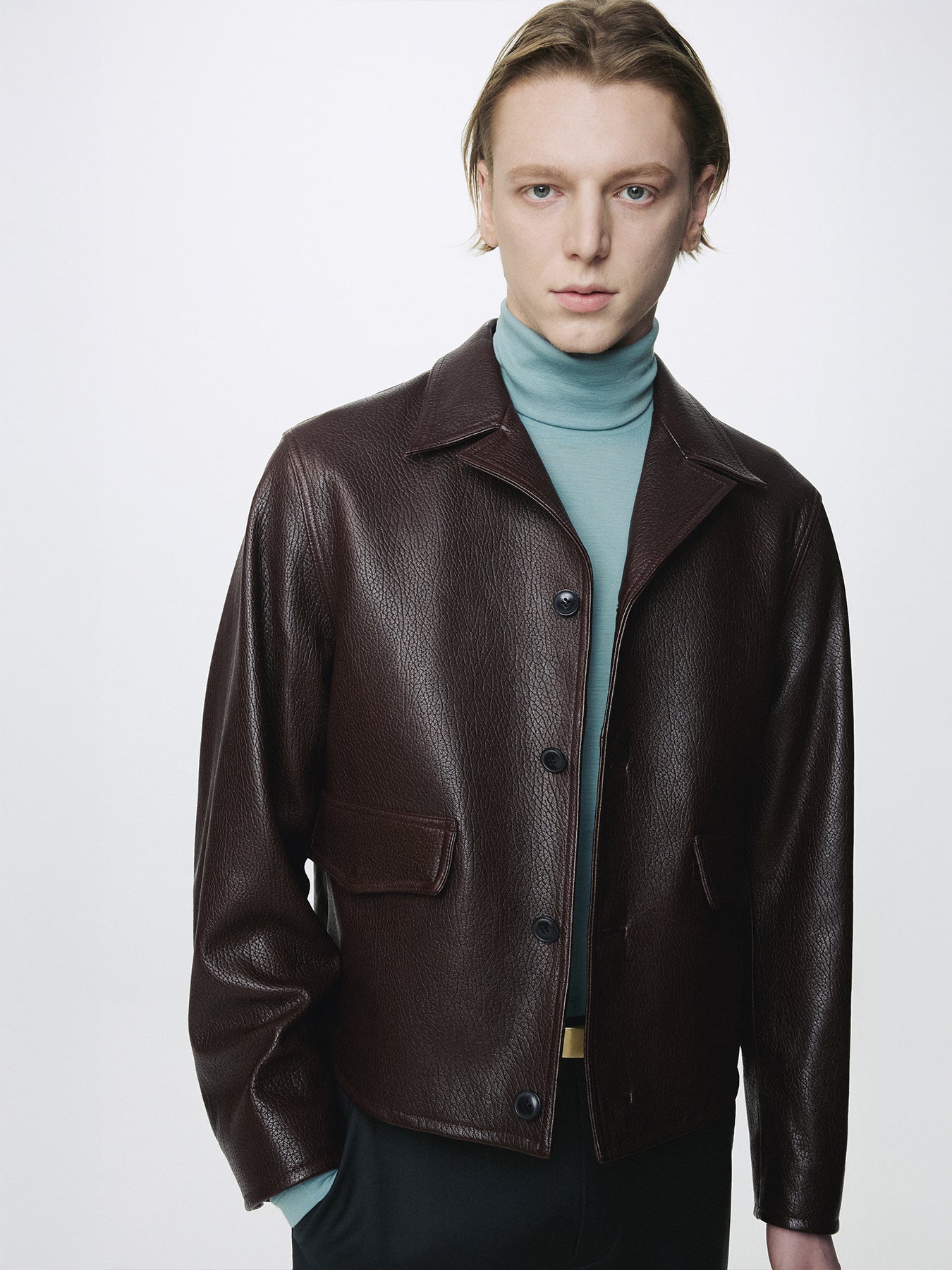 Tonywack - Vintage Lamb Leather Blouson (Brick Brown) product image 7 | TRAB K-Fashion Australia