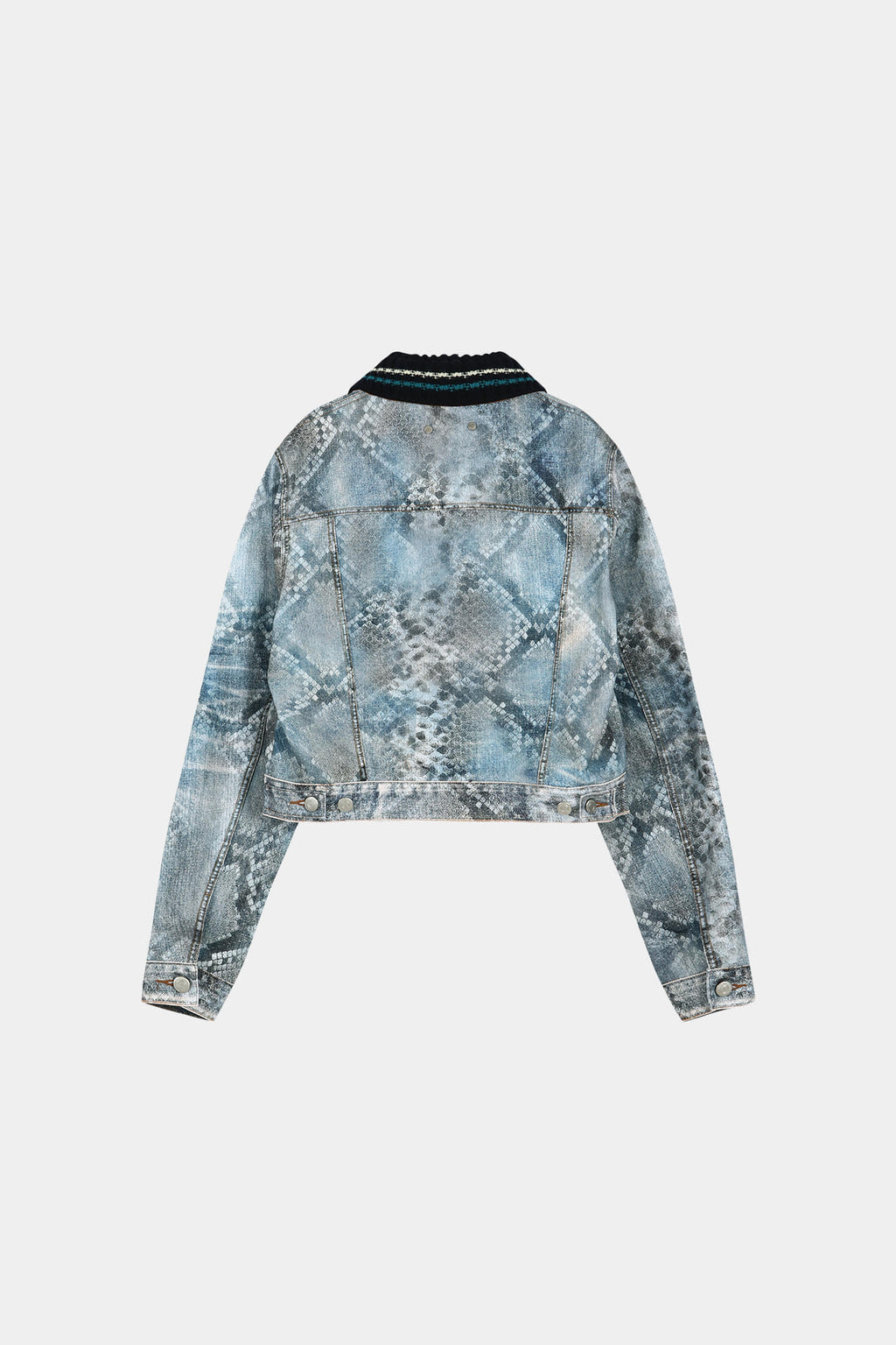 Andersson Bell - Python Fade Denim Printed Jacket (Blue) product image 10 | TRAB K-Fashion Australia
