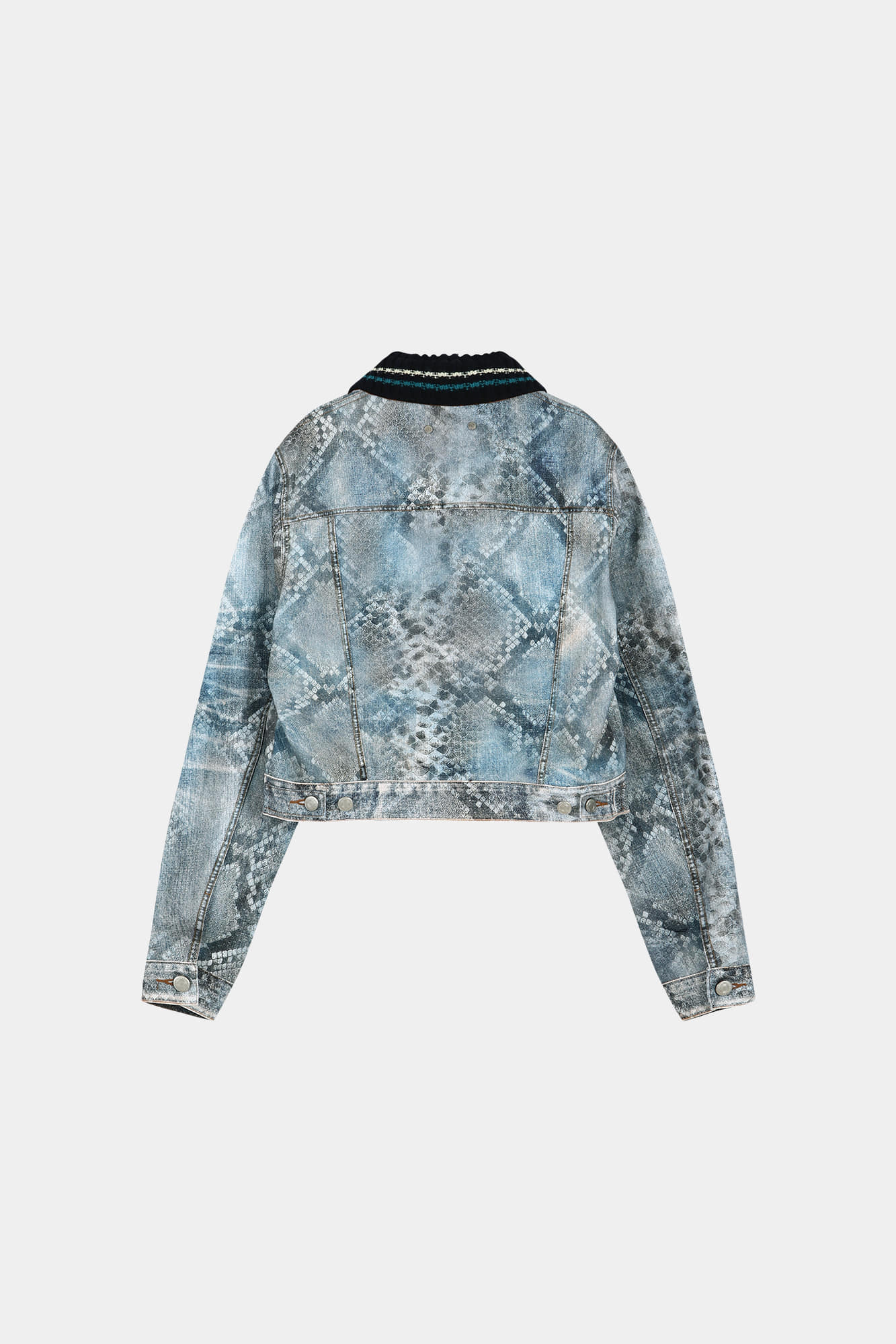 Andersson Bell - Python Fade Denim Printed Jacket (Blue) product image 10 | TRAB K-Fashion Australia