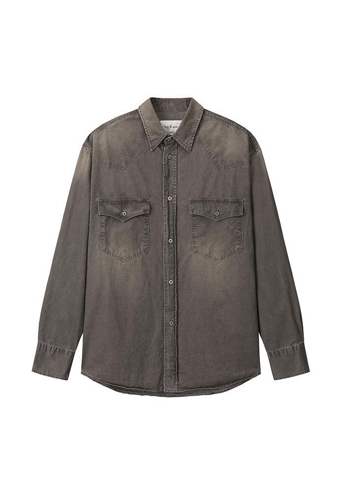 Art if acts - Vintage Western Shirt (Moss Grey) product image 8 | TRAB K-Fashion Australia