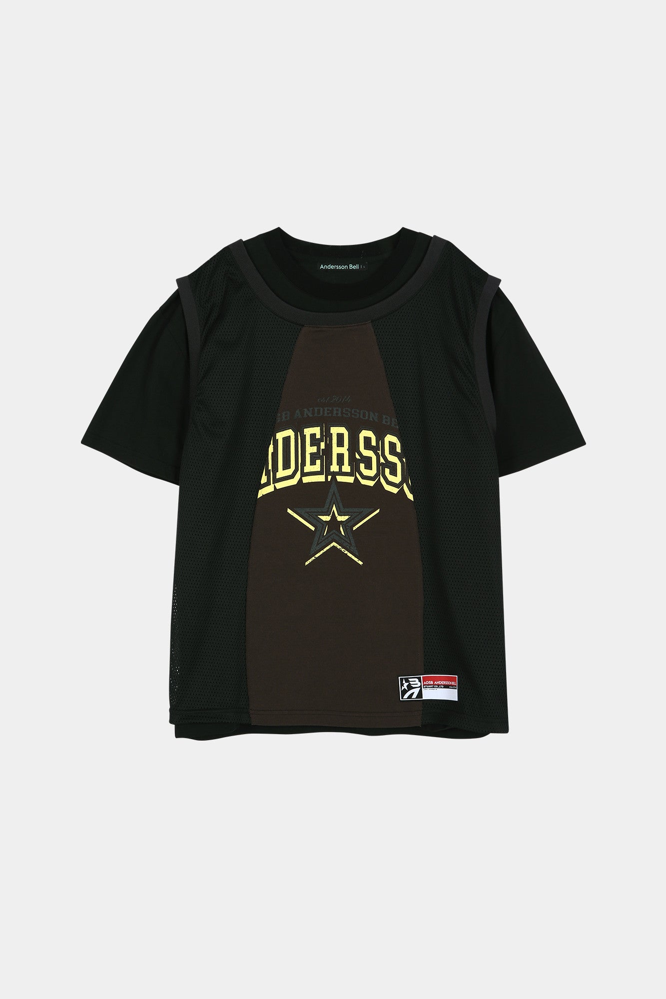 Andersson Bell - Basketball Jersey Layered T-Shirt (Black/Brown) product image 6 | TRAB K-Fashion Australia