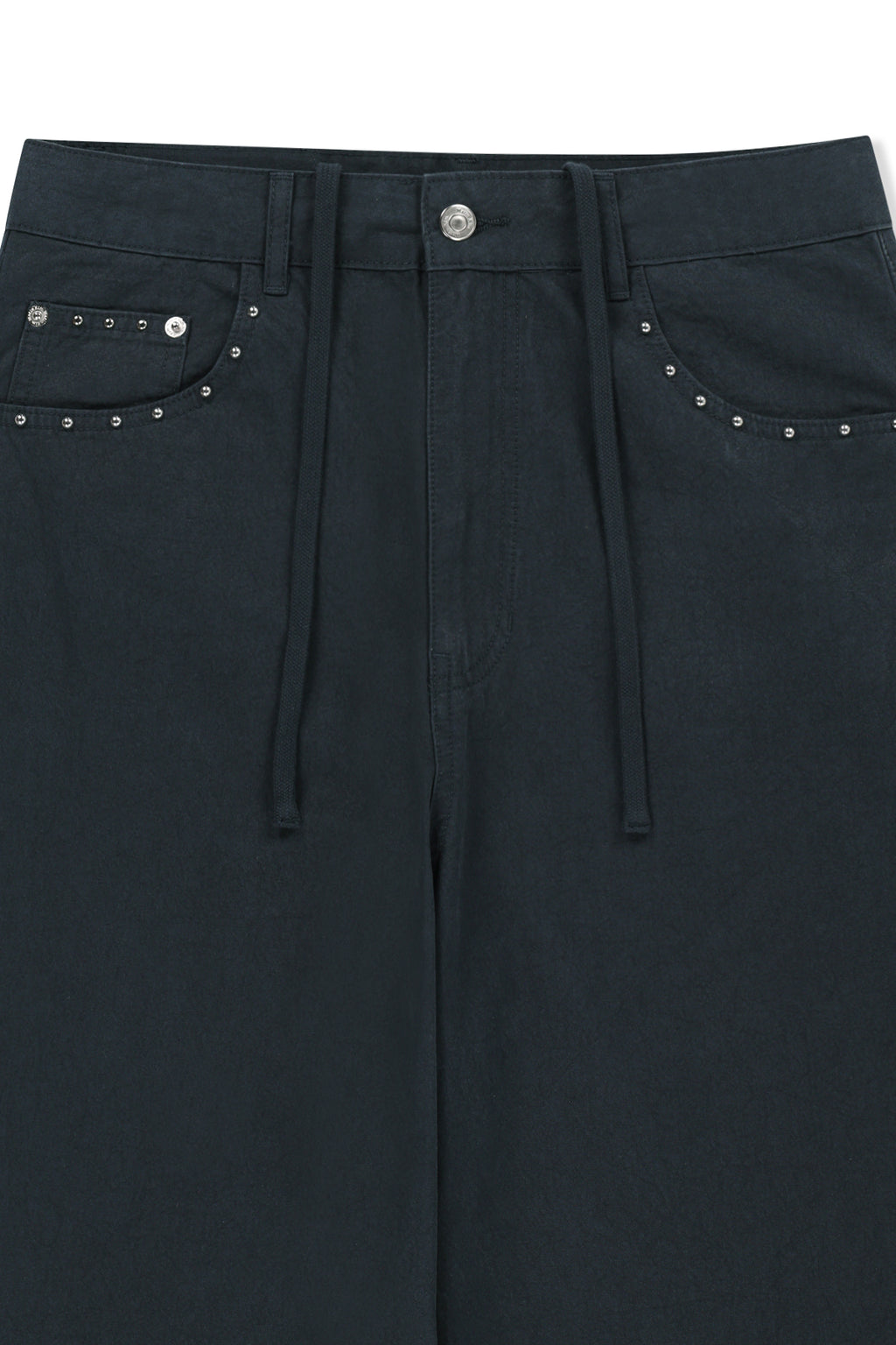 Matin Kim - Stud Point Color Denim Pants (Navy) product image 3 | TRAB K-Fashion Australia