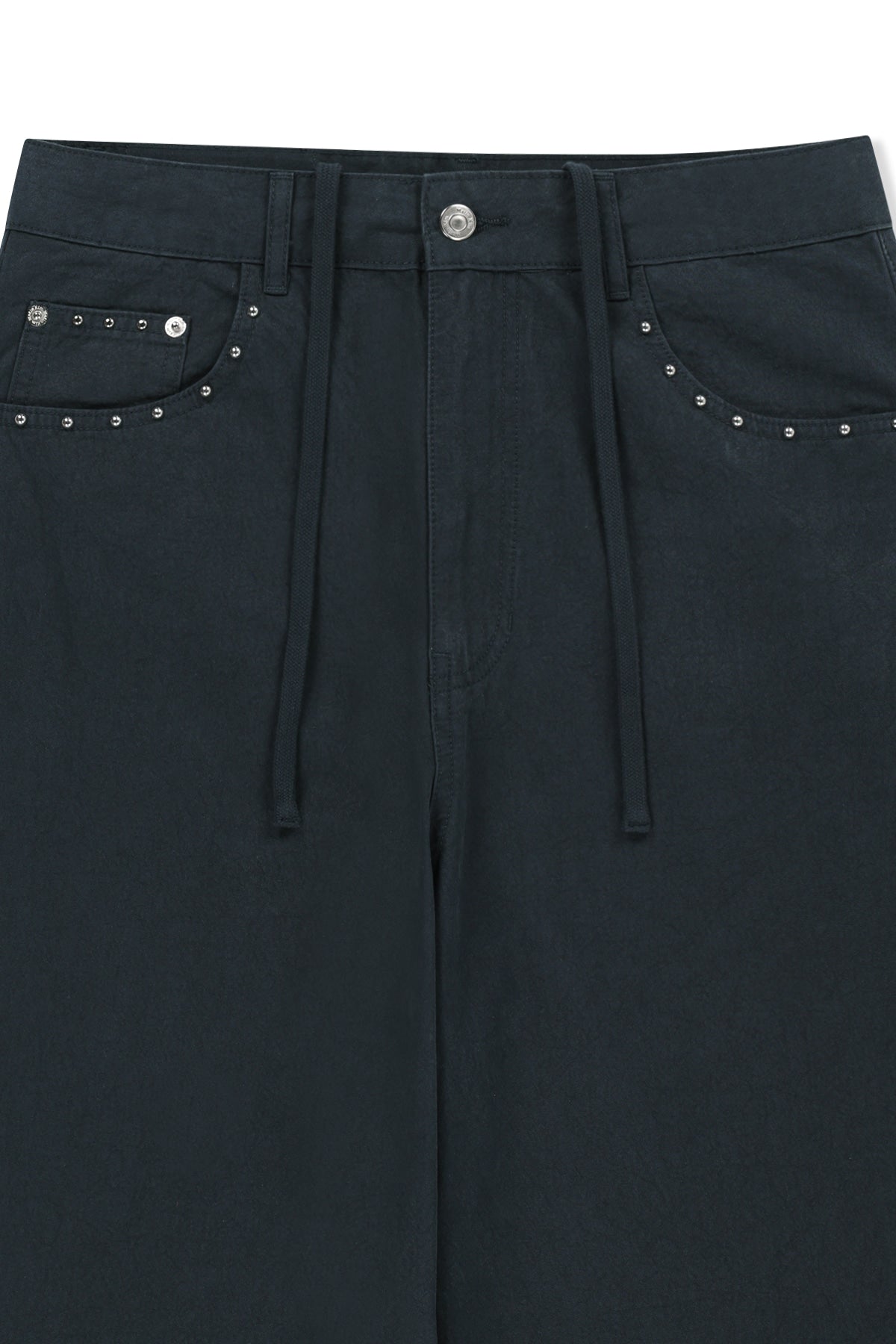 Matin Kim - Stud Point Color Denim Pants (Navy) product image 3 | TRAB K-Fashion Australia
