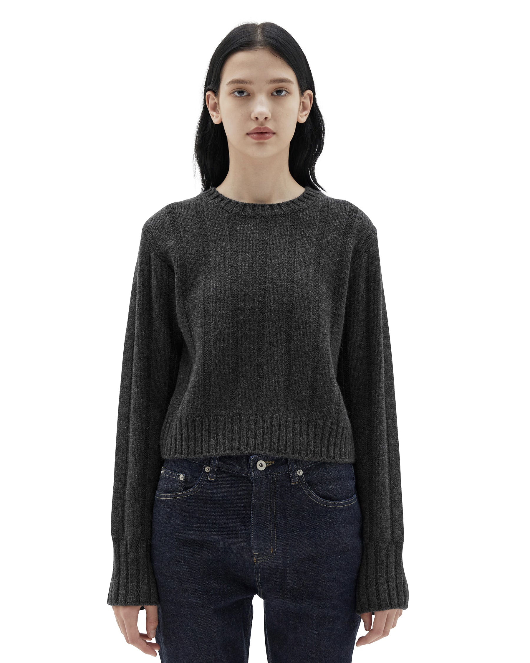 Brownyard - Crewneck Sweater (Charcoal) product image 1 | TRAB K-Fashion Australia