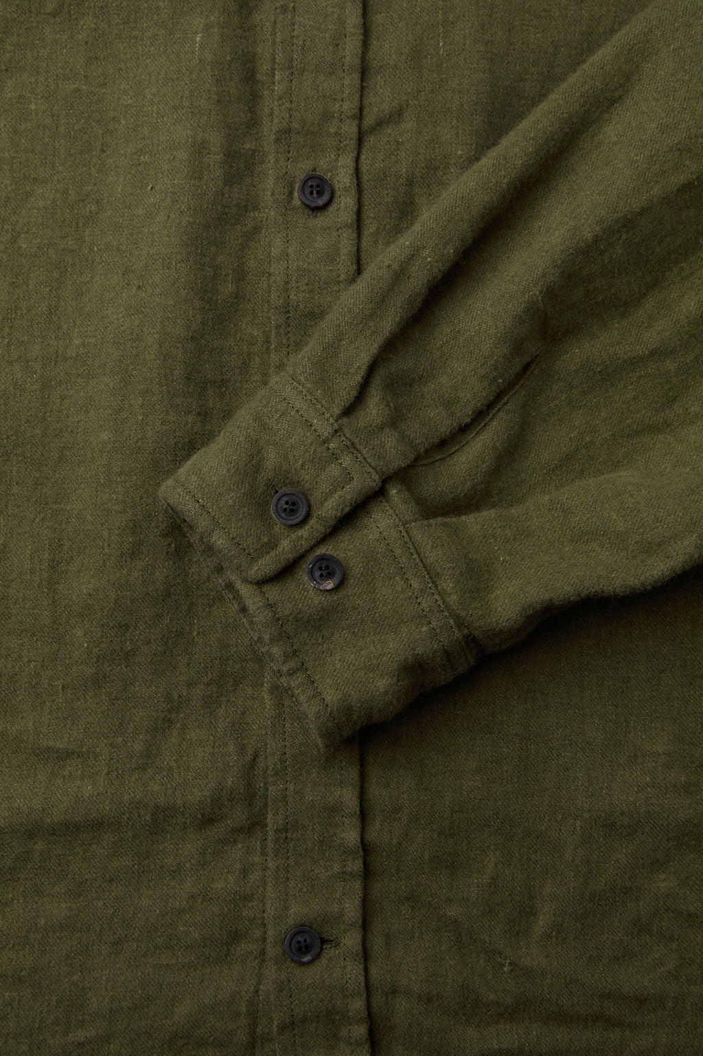 Coor - Embossed Pointed Linen Textured Shirt (Washed Khaki) product image 6 | TRAB K-Fashion Australia
