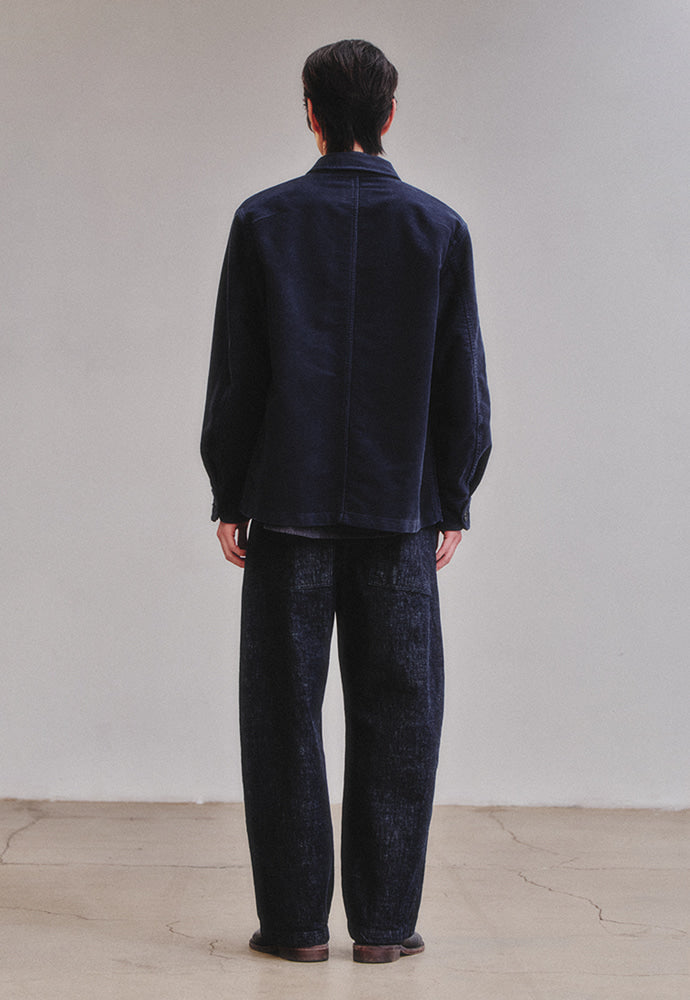 Art if acts - Washed Moleskin French Work Jacket (Vintage Navy) product image 5 | TRAB K-Fashion Australia