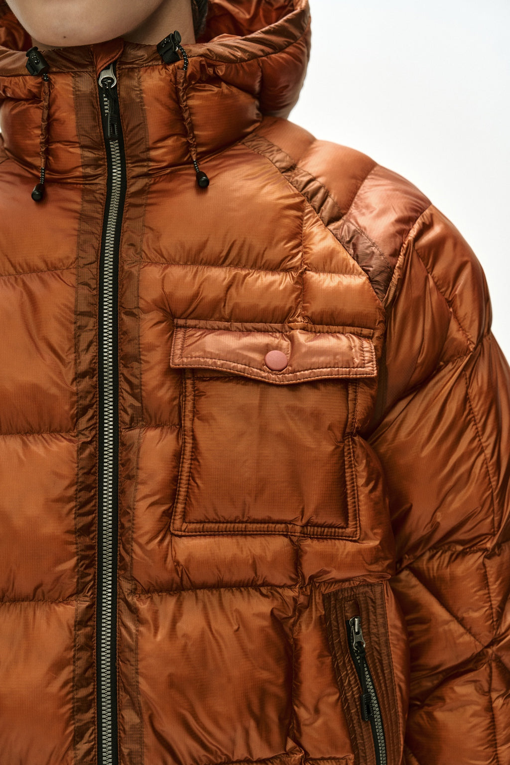 Andersson Bell - Unisex Torino Lightweight Down Jacket (Orange) product image 9 | TRAB K-Fashion Australia