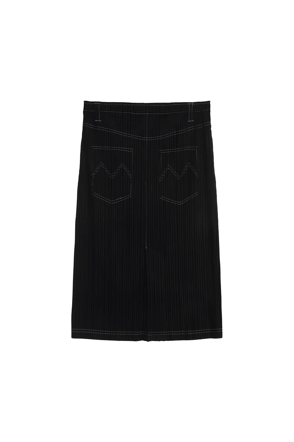 Matin Kim - Pleats Stitch Layered Skirt (Black) product image 2 | TRAB K-Fashion Australia