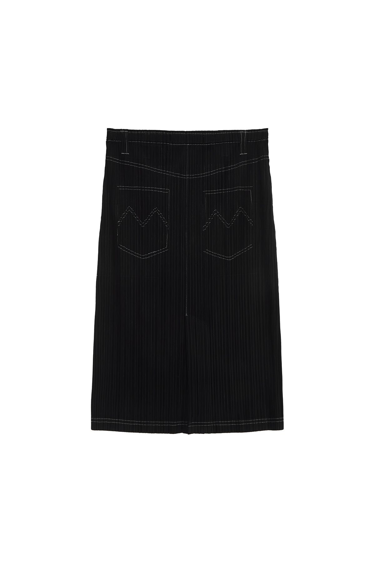 Matin Kim - Pleats Stitch Layered Skirt (Black) product image 2 | TRAB K-Fashion Australia