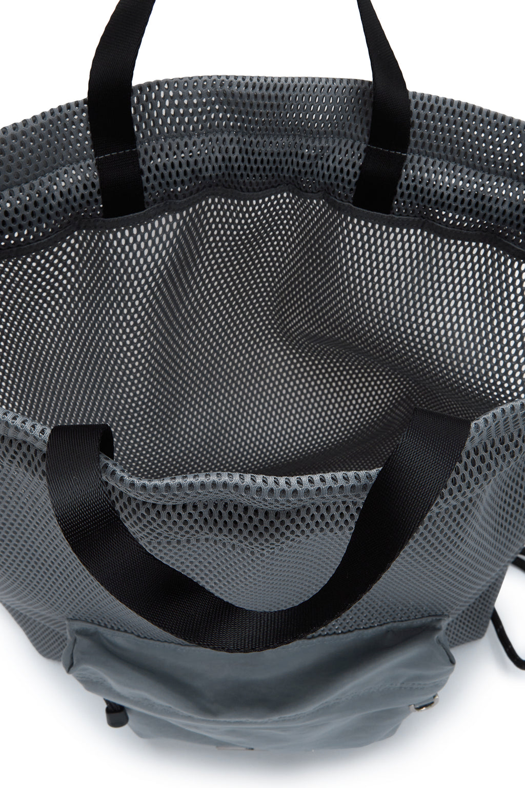 Matin Kim - Cargo Mesh Back Pack (Grey) product image 4 | TRAB K-Fashion Australia