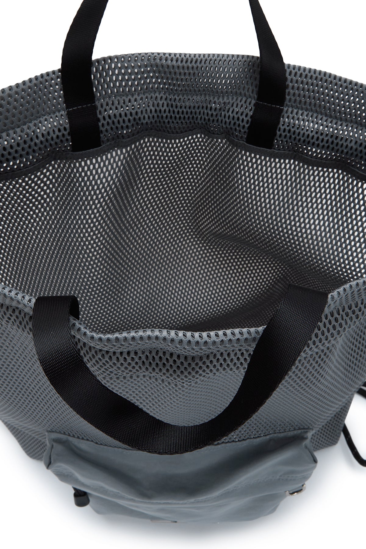 Matin Kim - Cargo Mesh Back Pack (Grey) product image 4 | TRAB K-Fashion Australia