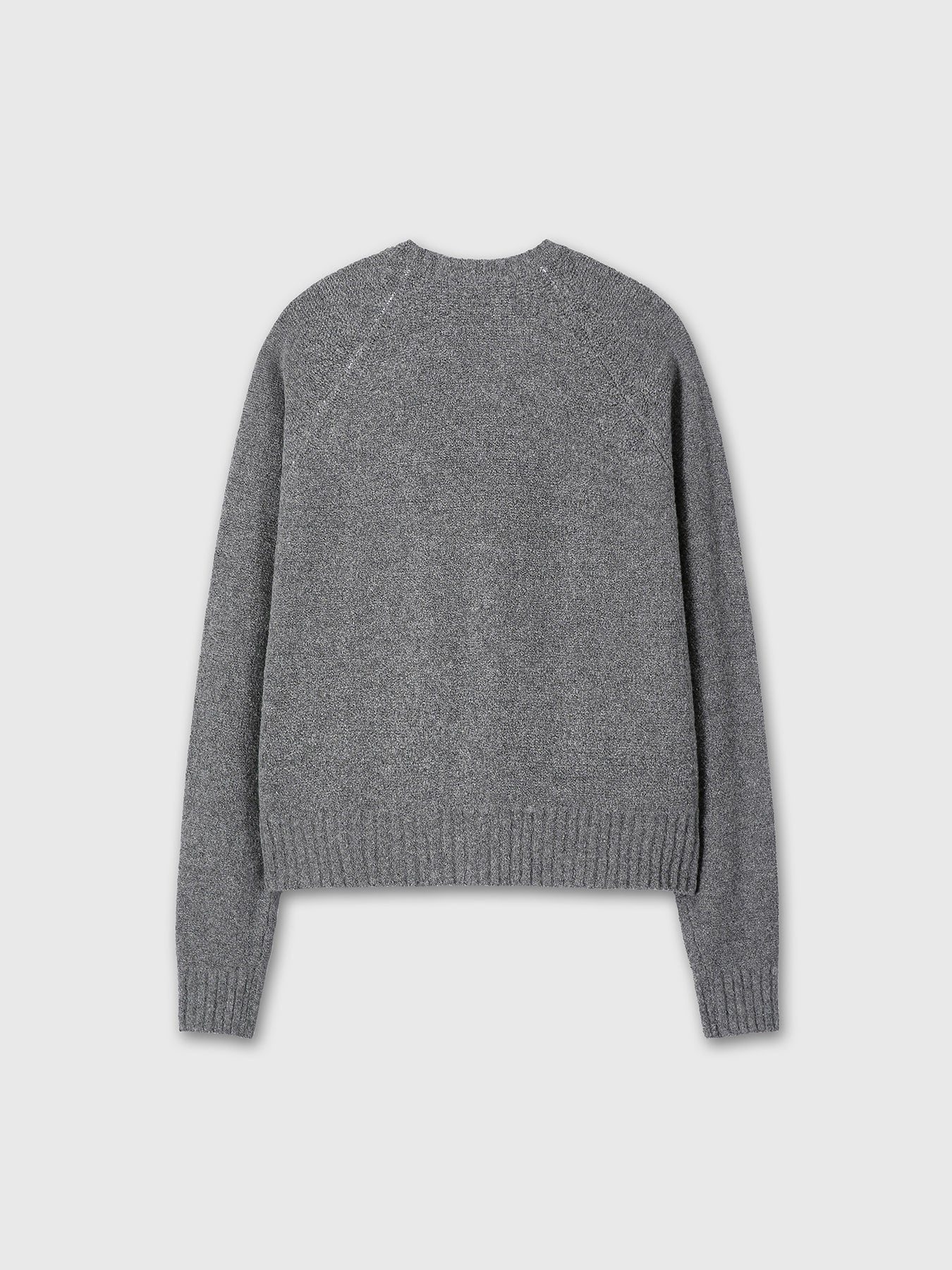 Tonywack - Placket Button Down Knit Cardigan (Melange Grey) product image 11 | TRAB K-Fashion Australia