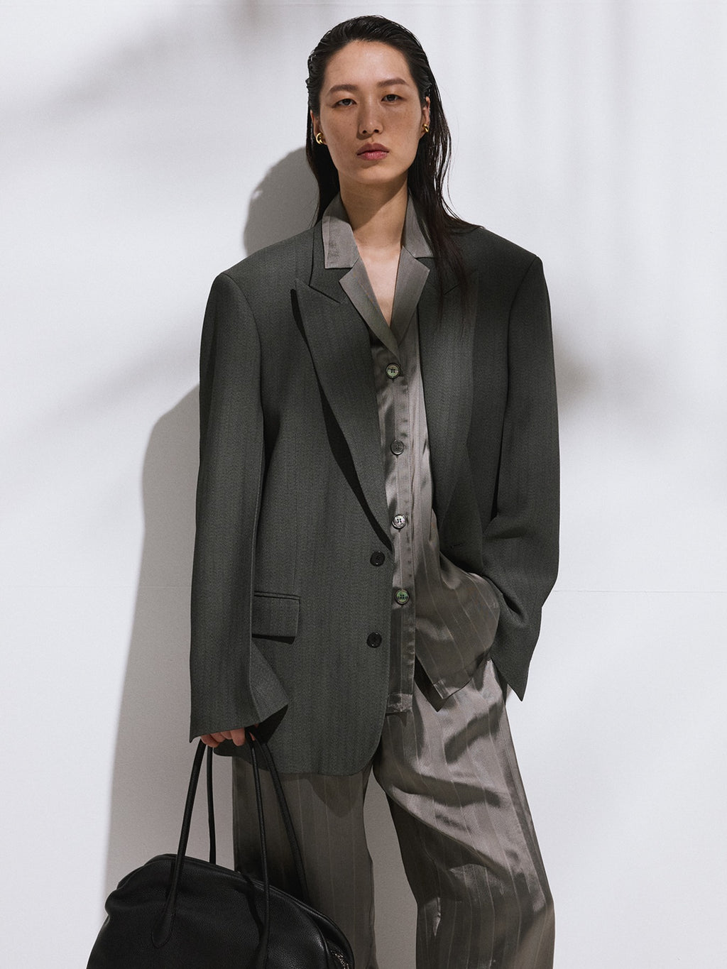Recto - Oversized Daddy Jacket (Dark Grey) product image 1 | TRAB K-Fashion Australia