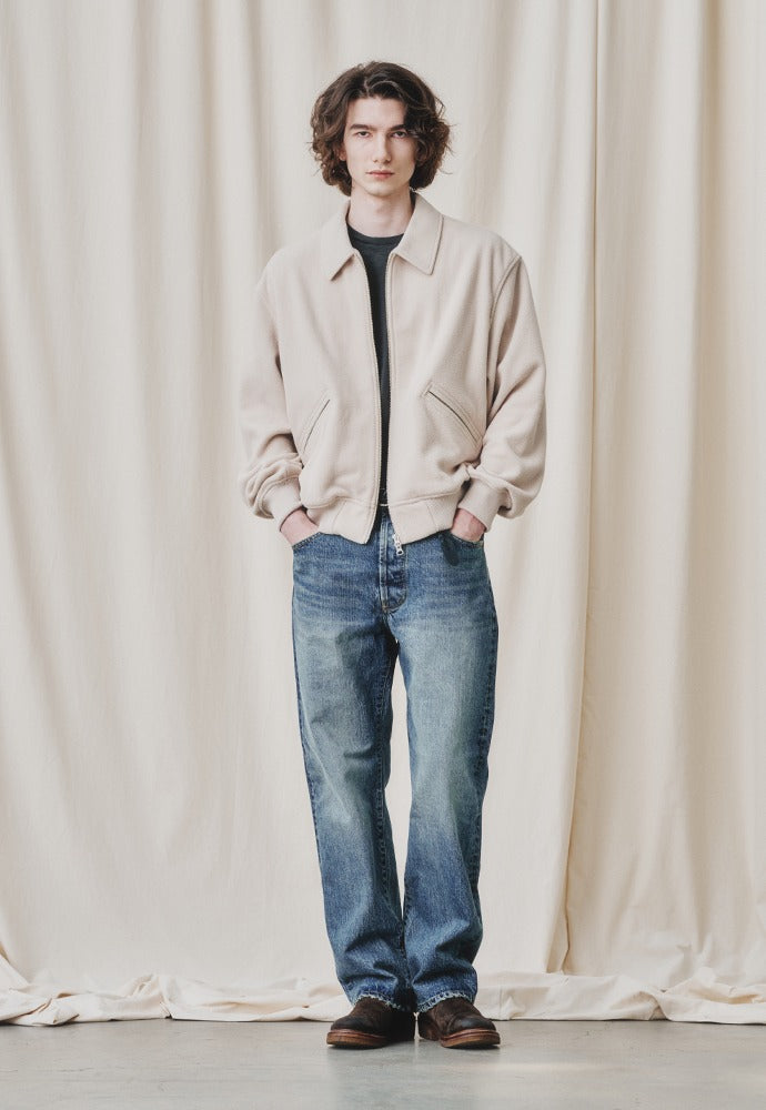 Art if acts - 70's Vintage Racing Fleece Jacket (Dove) product image 1 | TRAB K-Fashion Australia