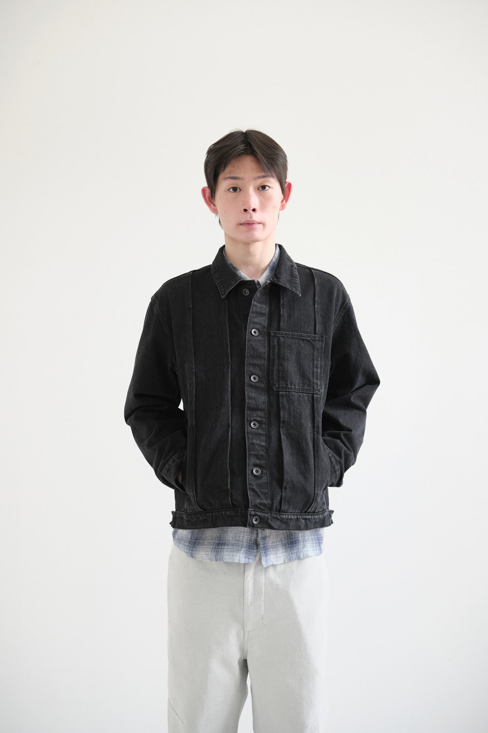 Hatchingroom - Trucker Jacket (Jet Black) product image 6 | TRAB K-Fashion Australia