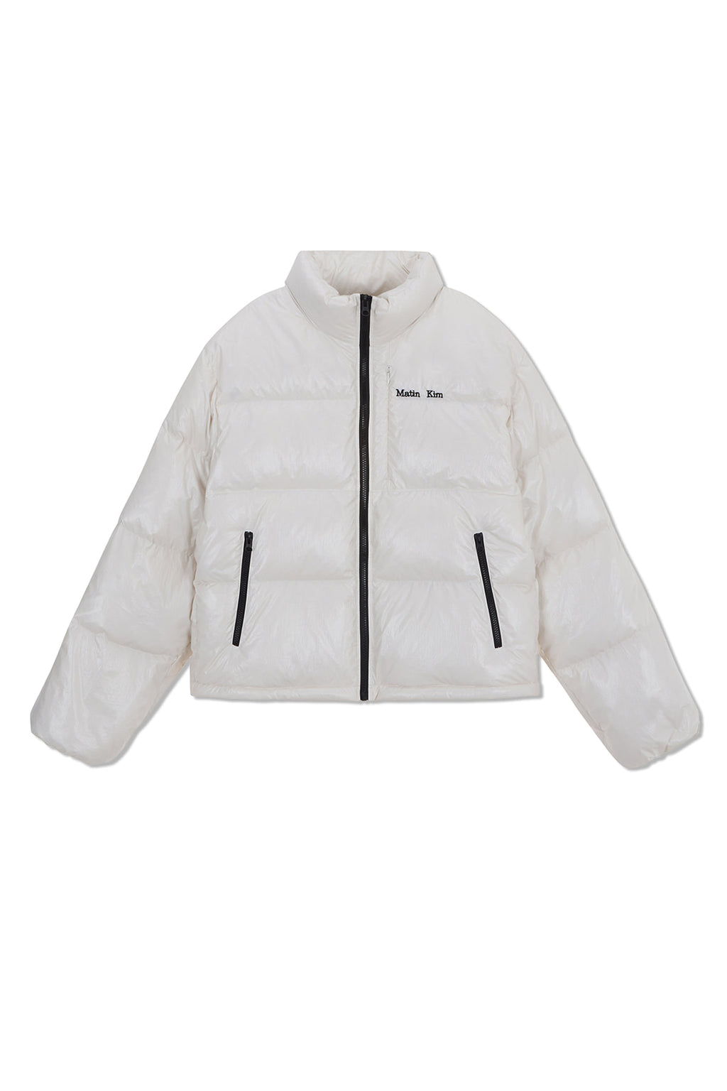 Matin Kim - Small Logo Volume Down Jumper (Ivory) product image 1 | TRAB K-Fashion Australia