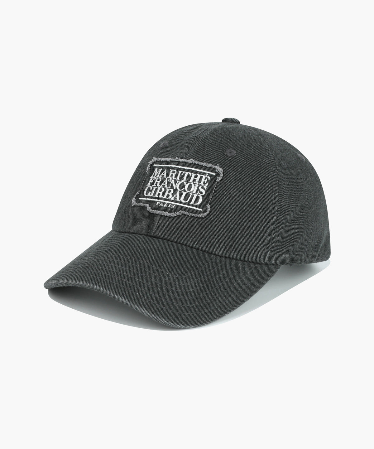Marithe & Francois Girbaud - Applique Washed Small Classic Logo Cap (Washed Black) product image 1 | TRAB K-Fashion Australia