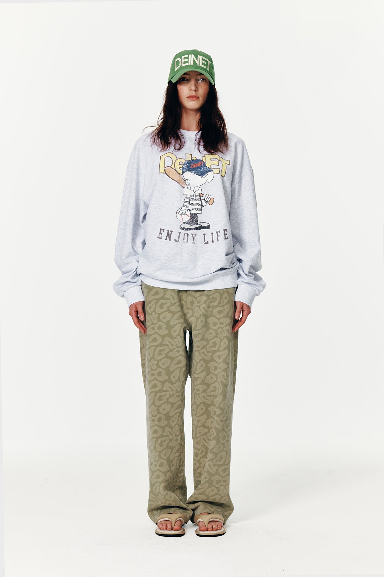 Deinet - Leopard Cotton Pants (Khaki) product image 5 | TRAB K-Fashion Australia