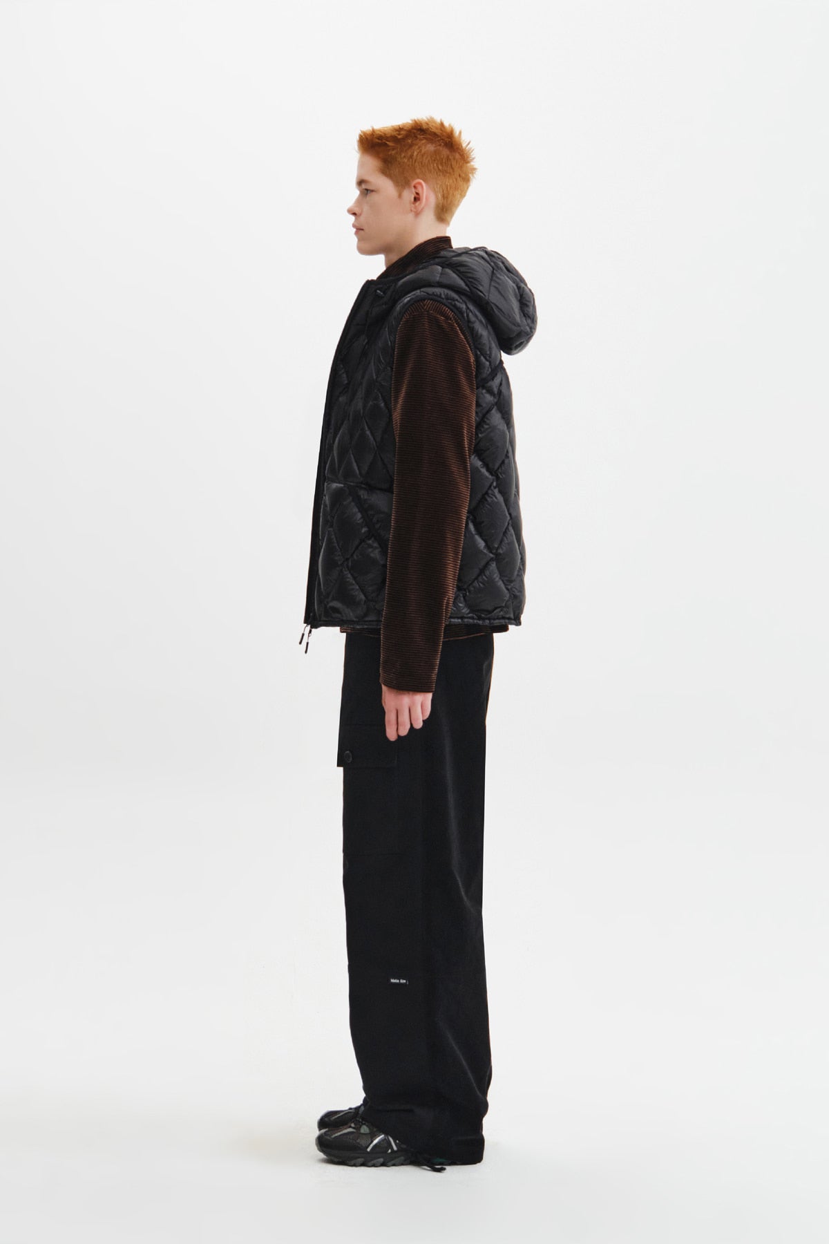 Matin Kim - Mix Quilted Light Down Vest (Black) product image 10 | TRAB K-Fashion Australia