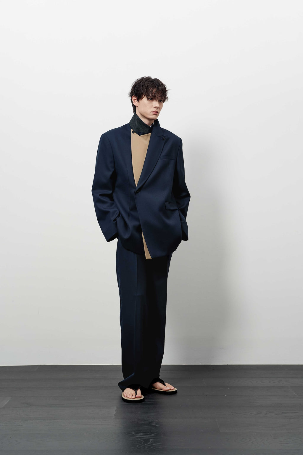 Stu - Layered Lapel Blazer (Navy) product image 10 | TRAB K-Fashion Australia