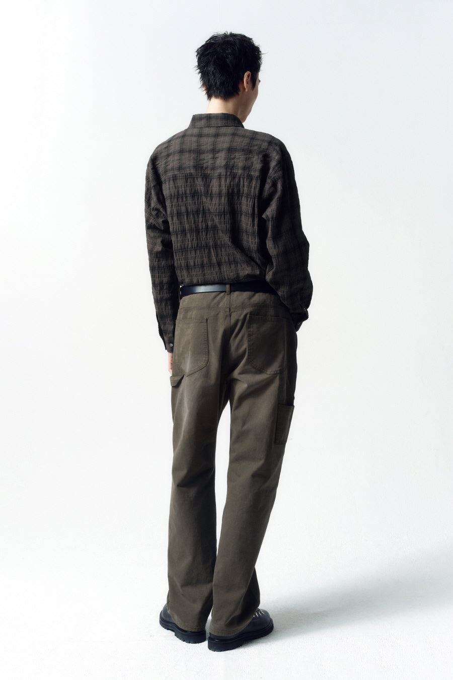 Insilence - Brushed Cotton Work Pants (Faded Brown) product image 5 | TRAB K-Fashion Australia