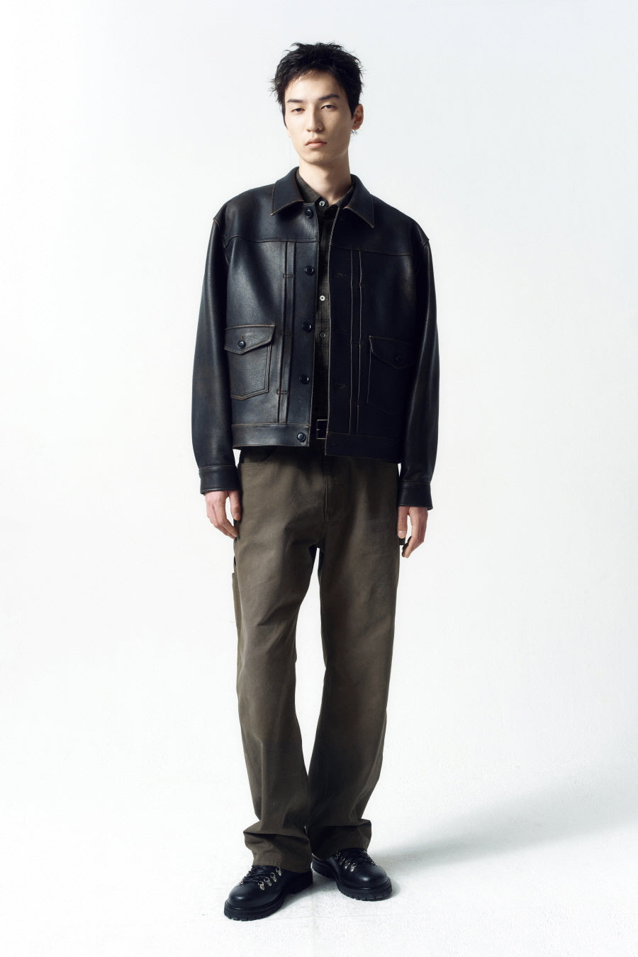 Insilence - Lambskin Jean Jacket (Patina Brown) product image 1 | TRAB K-Fashion Australia