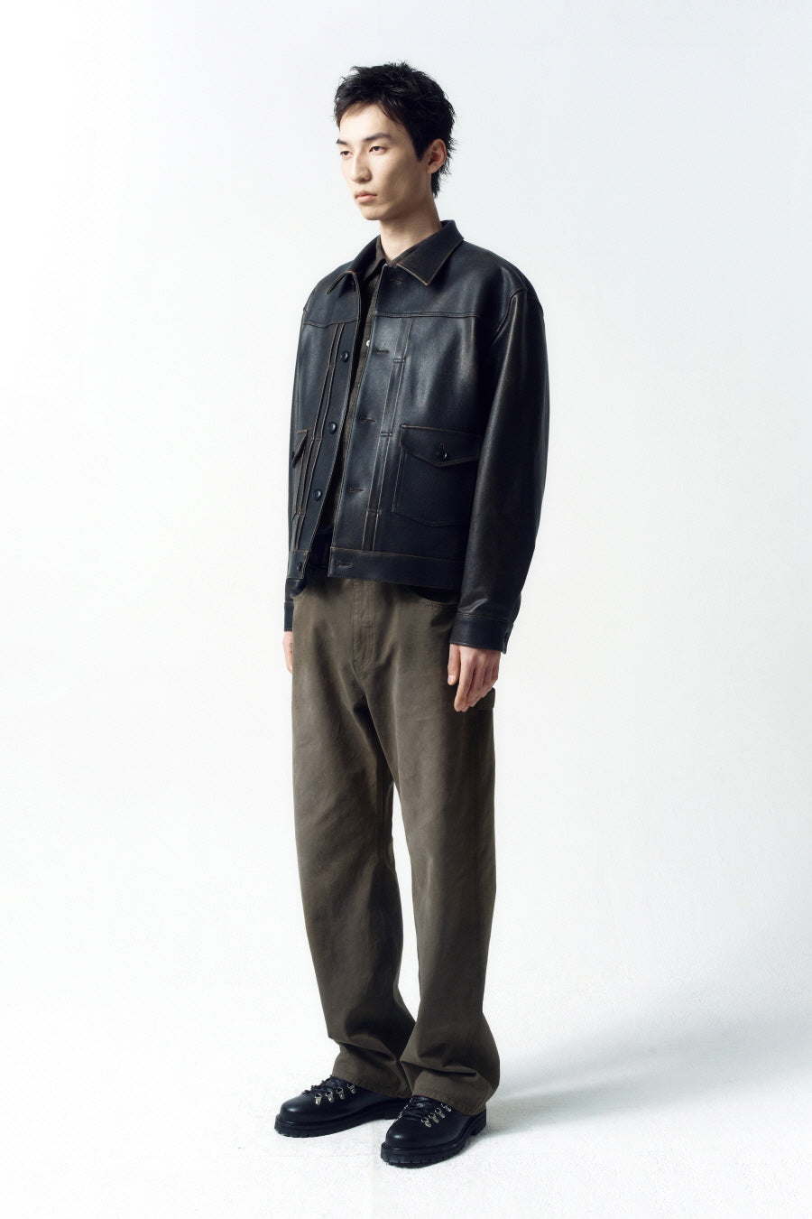 Insilence - Lambskin Jean Jacket (Patina Brown) product image 3 | TRAB K-Fashion Australia