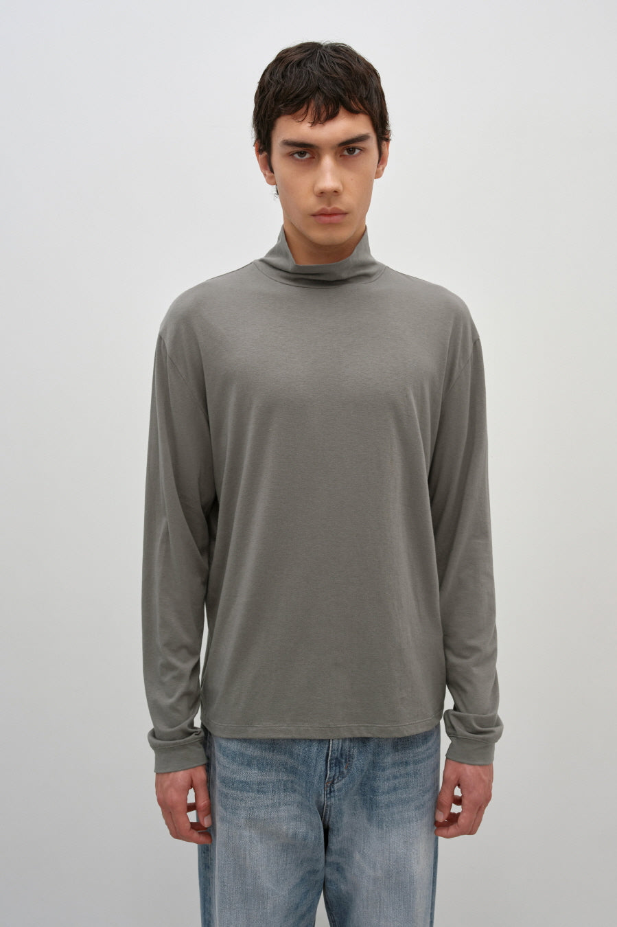 Insilence - High Neck Long Sleeve (Ash) product image 1 | TRAB K-Fashion Australia