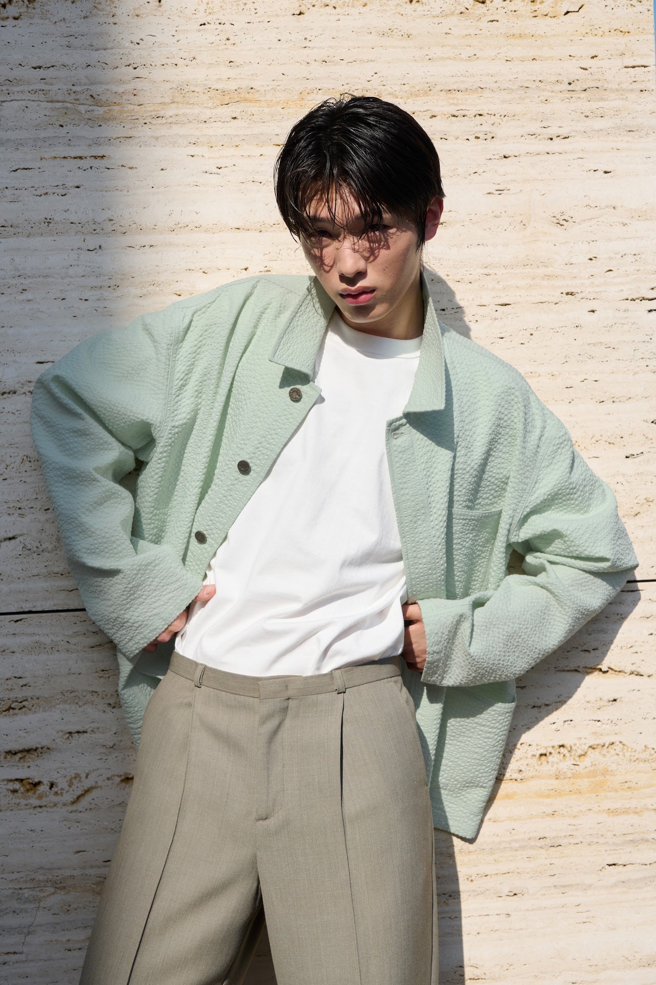 STU - Seersucker Jacket (Mint) product image 4 | TRAB K-Fashion Australia