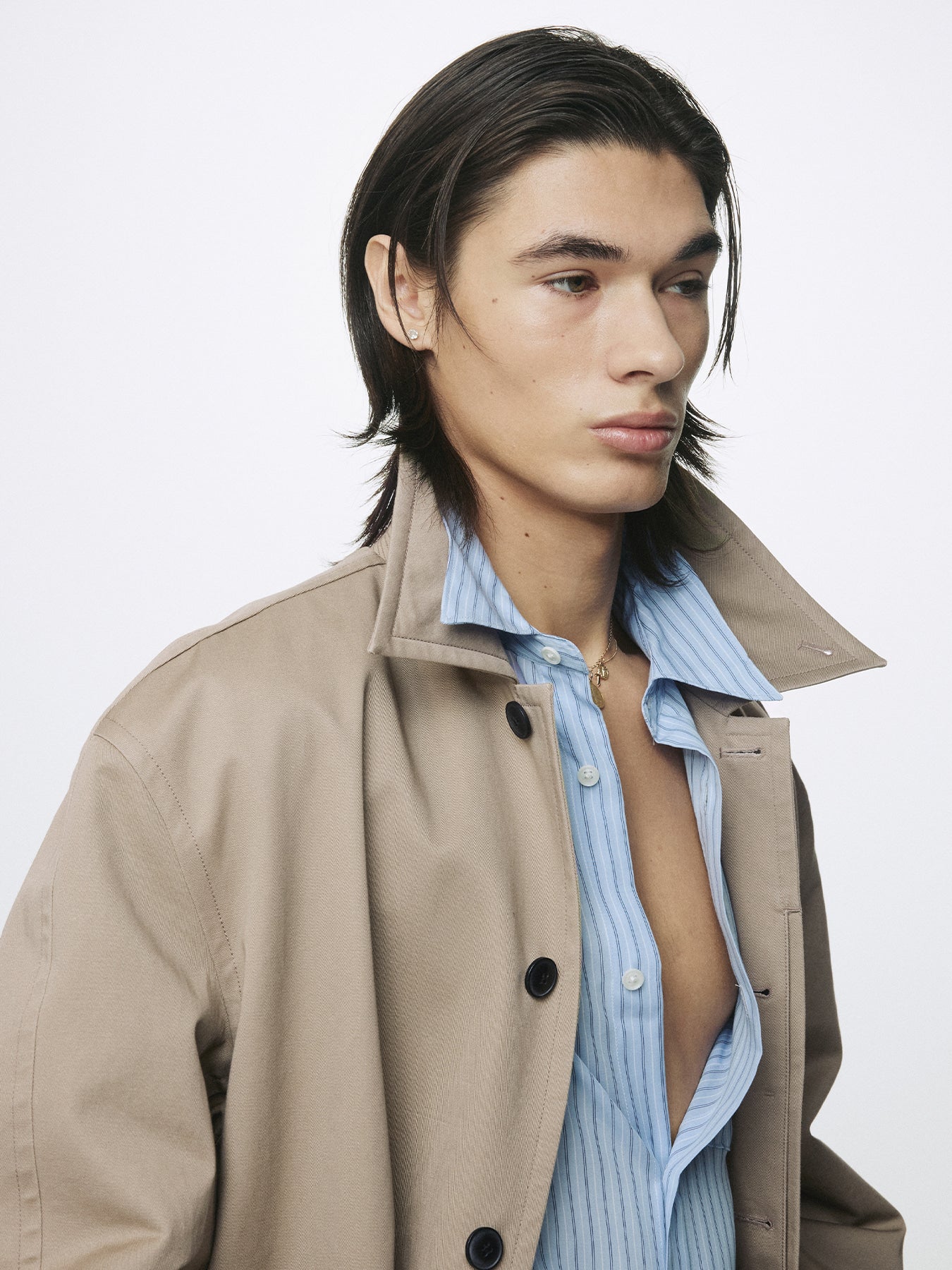 Tonywack - Cotton Drill Single-Breasted Overcoat (Beige) product image 10 | TRAB K-Fashion Australia