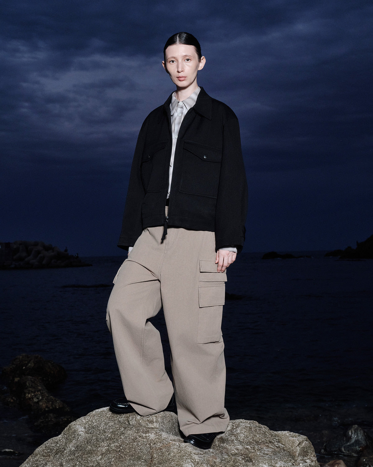 Eastlogue - 7p Cargo Trousers (Sand Beige) product image 7 | TRAB K-Fashion Australia