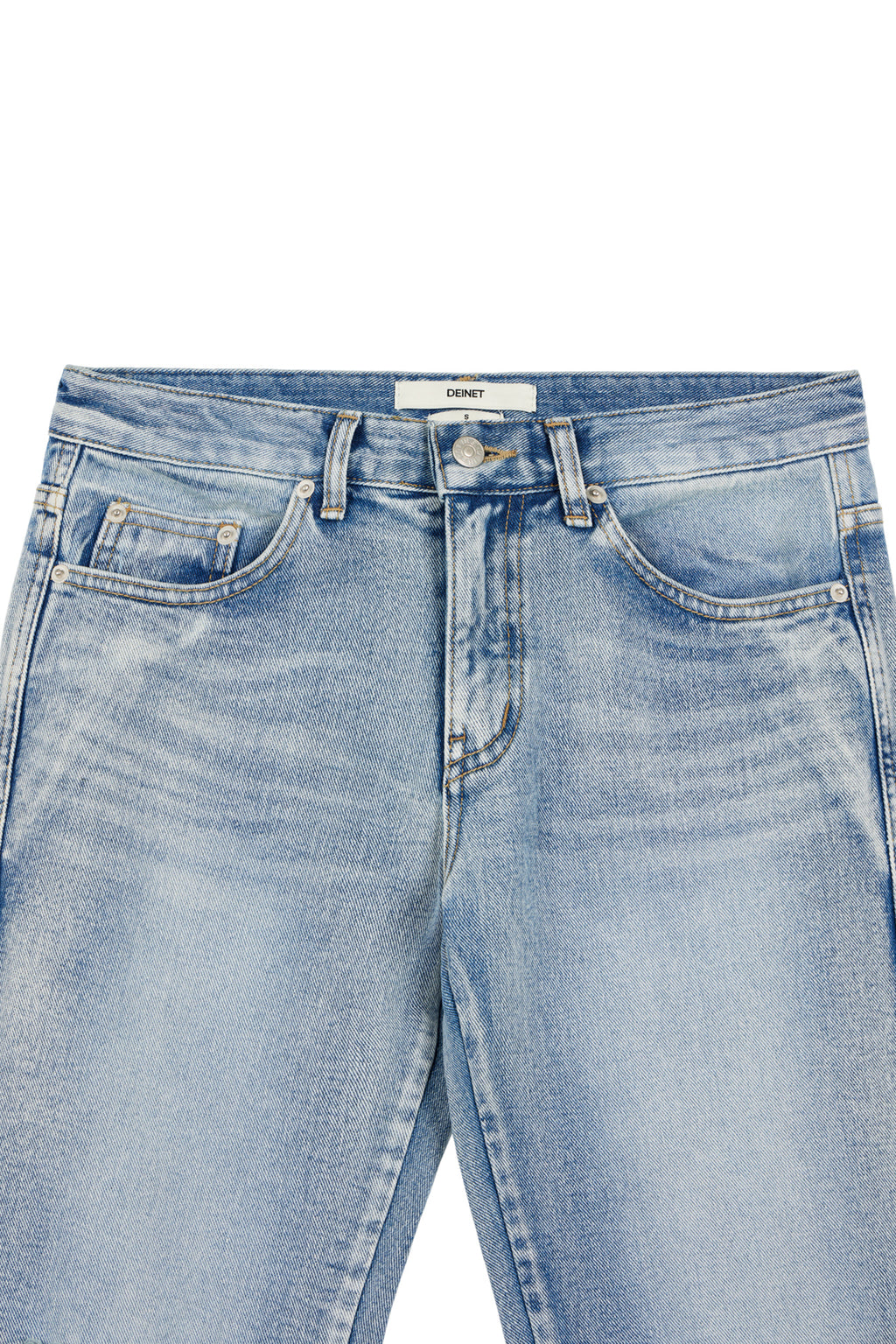 Deinet - Ripped Damage Boots Cut Denim (Blue) product image 12 | TRAB K-Fashion Australia