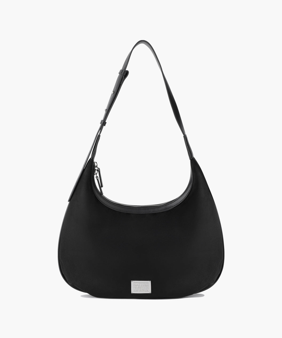 Marithe & Francois Girbaud - Classic Logo Round Suede Shoulder Bag (Black) product image 1 | TRAB K-Fashion Australia
