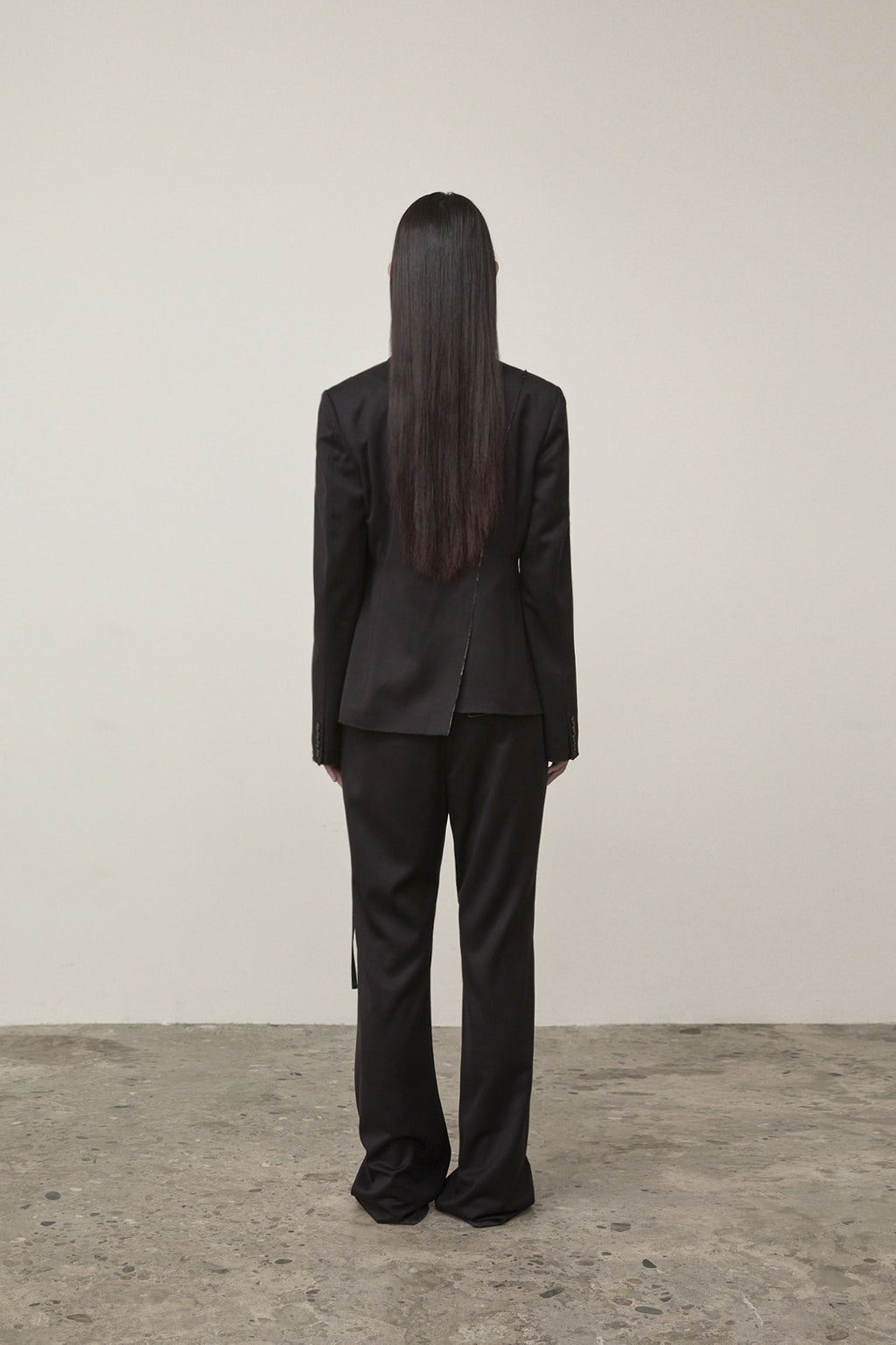 Matin Kim - Cut Out Point String Trouser (Black) product image 8 | TRAB K-Fashion Australia