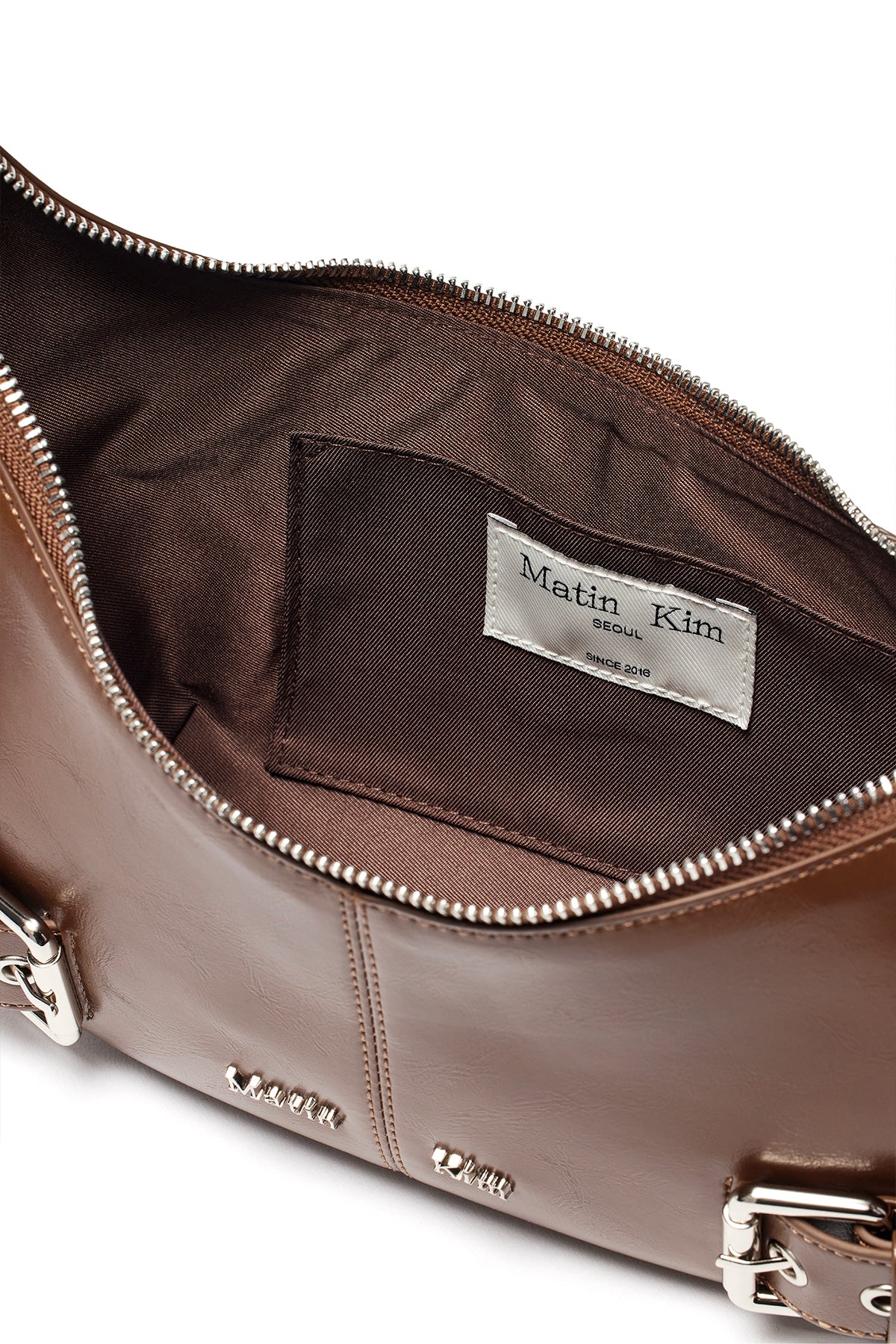 Matin Kim - Belted Shoulder Bag (Brown) product image 4 | TRAB K-Fashion Australia