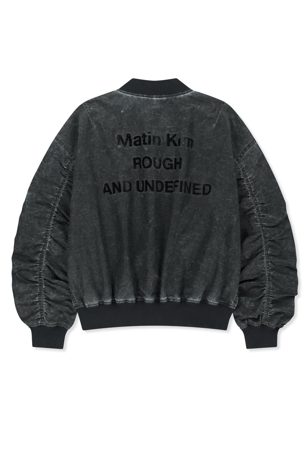 Matin Kim - Pigment Coated Back Logo Jumper (Charcoal) product image 3 | TRAB K-Fashion Australia