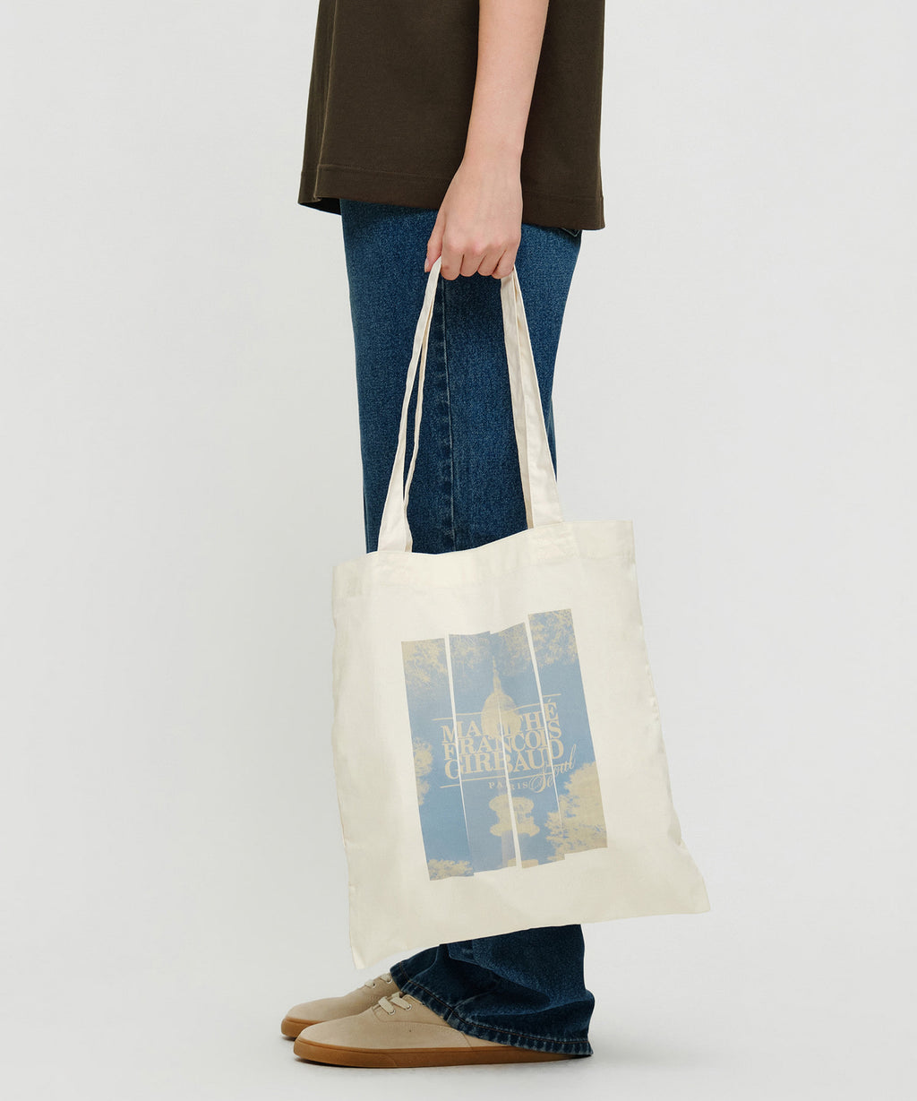 Marithe & Francois Girbaud - Seoul Exclusive Graphic Eco Bag (Ivory) product image 6 | TRAB K-Fashion Australia