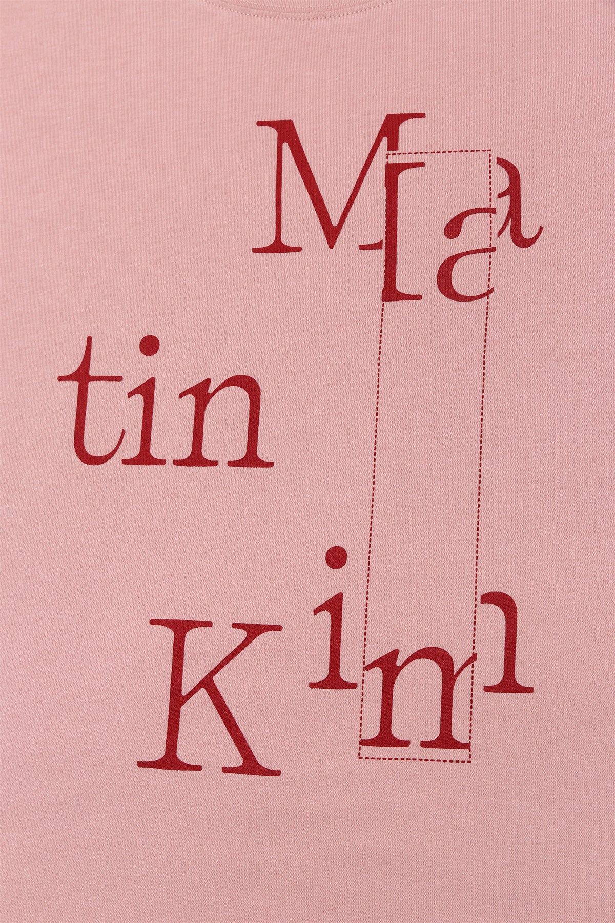Matin Kim - Patchwork Graphic Printing Logo Top (Pink) product image 4 | TRAB K-Fashion Australia