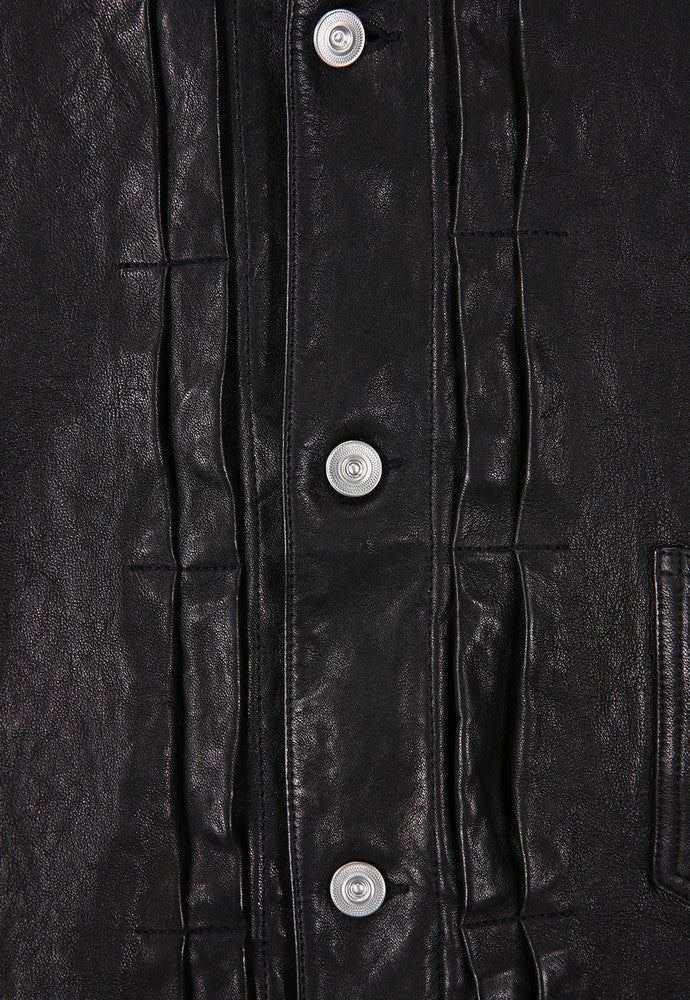 Art if acts - Washed Leather Trucker (Black) product image 10 | TRAB K-Fashion Australia