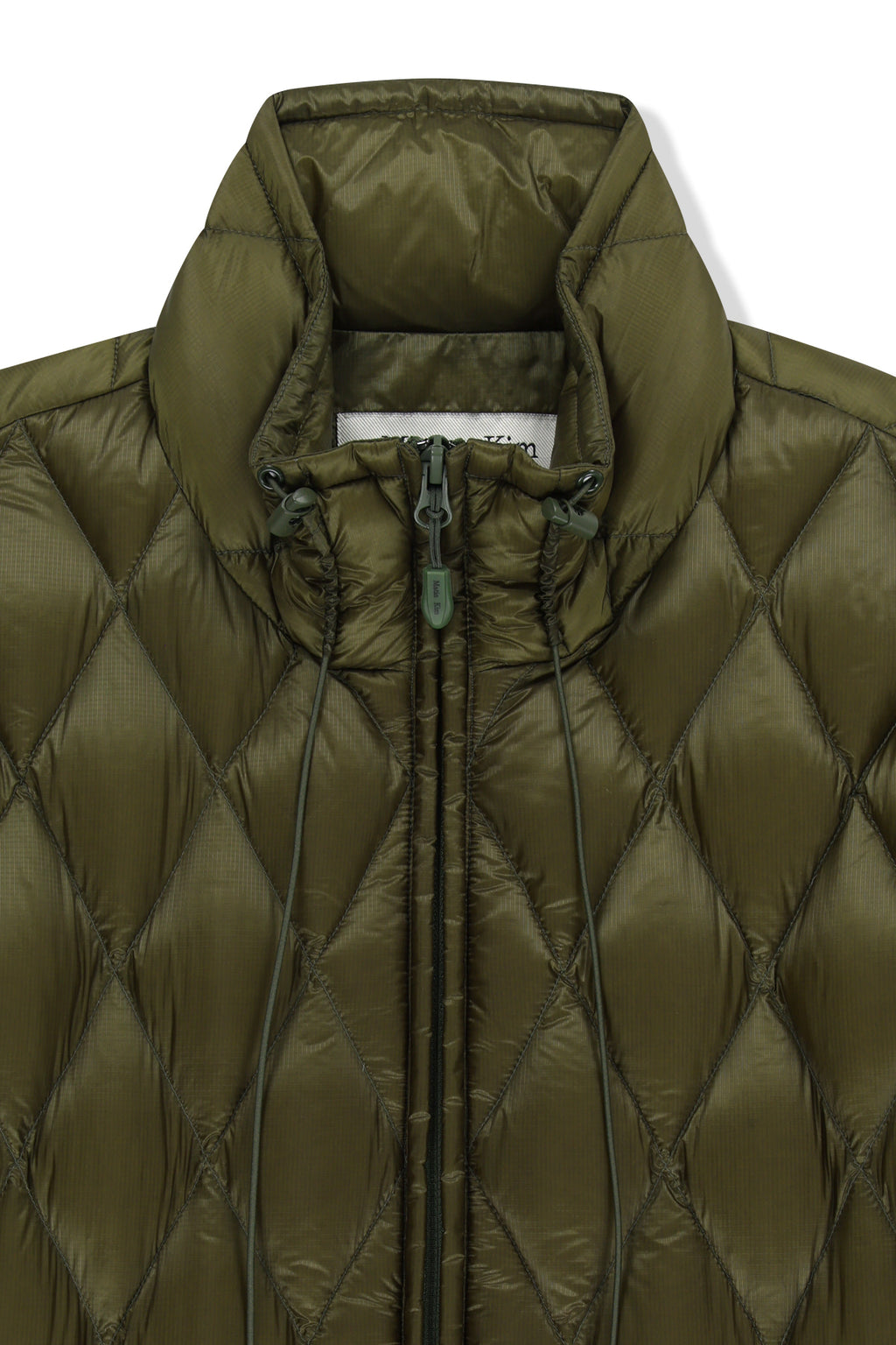 Matin Kim - Mix Quilted Light Down Jumper (Khaki) product image 4 | TRAB K-Fashion Australia