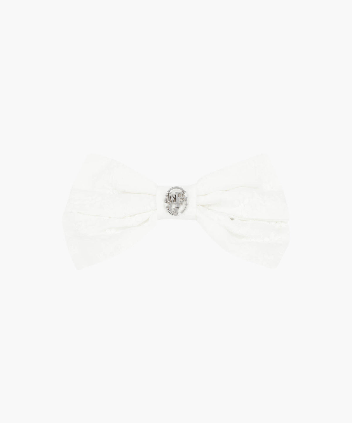 Marithe & Francois Girbaud - Circle Logo Ribbon Hair Pin (White) product image 6 | TRAB K-Fashion Australia