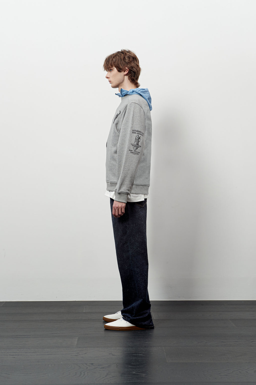 Stu - Printing Sweatshirt Melange (Grey) product image 3 | TRAB K-Fashion Australia