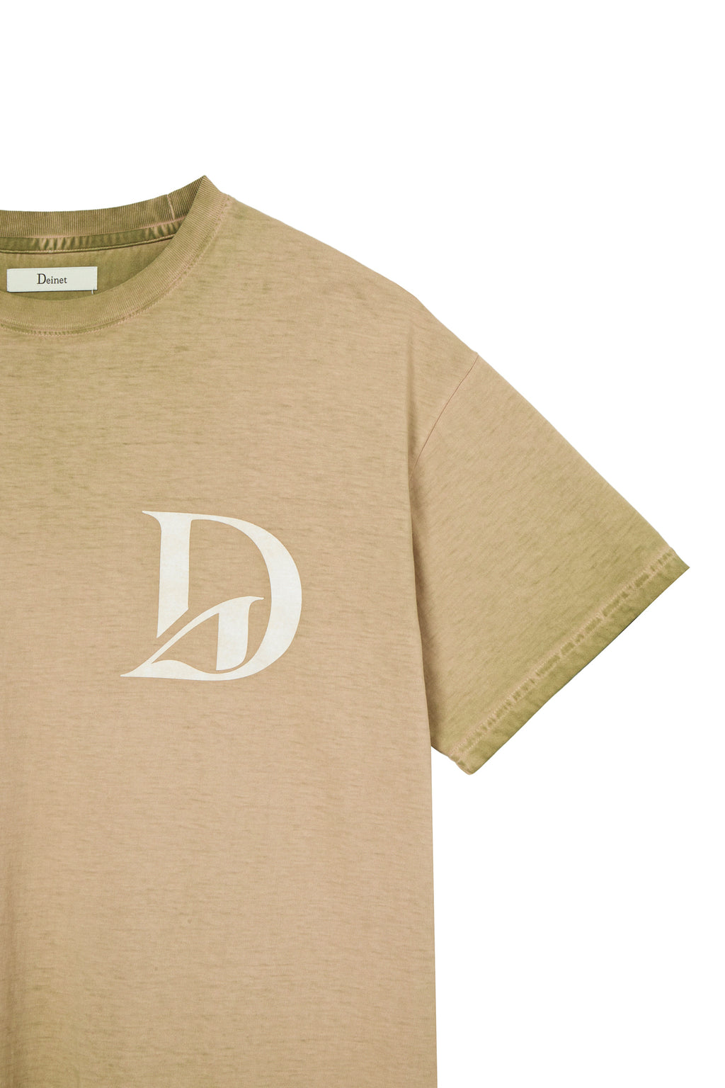 Deinet - Washed Logo T-Shirt (Khaki) product image 4 | TRAB K-Fashion Australia