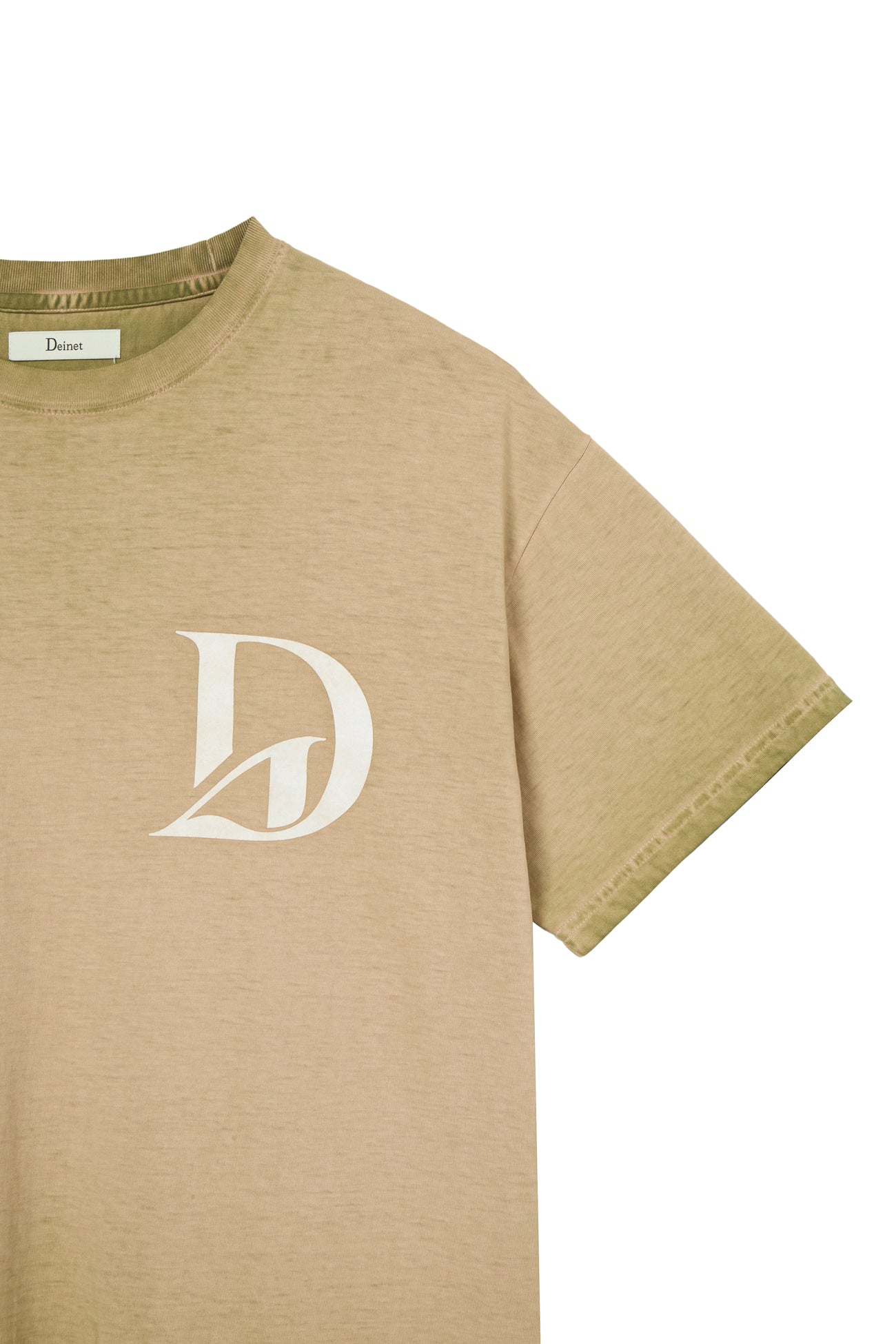 Deinet - Washed Logo T-Shirt (Khaki) product image 4 | TRAB K-Fashion Australia