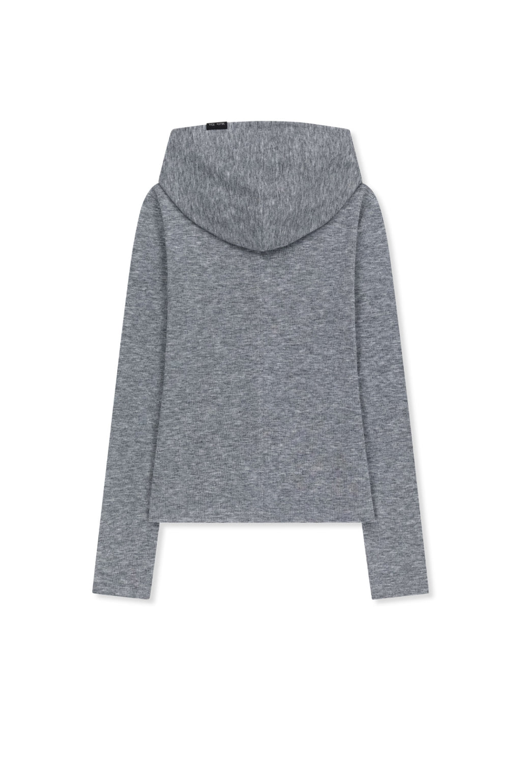 Matin Kim - Double Layer Button Hood Top (Grey) product image 2 | TRAB K-Fashion Australia