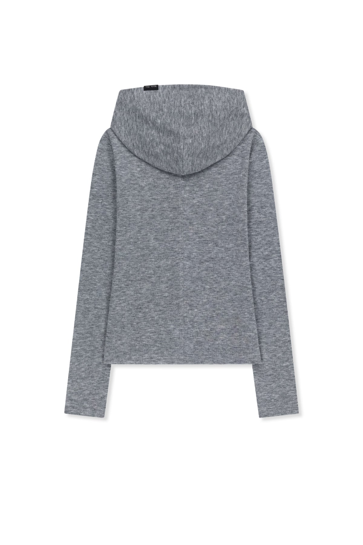 Matin Kim - Double Layer Button Hood Top (Grey) product image 2 | TRAB K-Fashion Australia