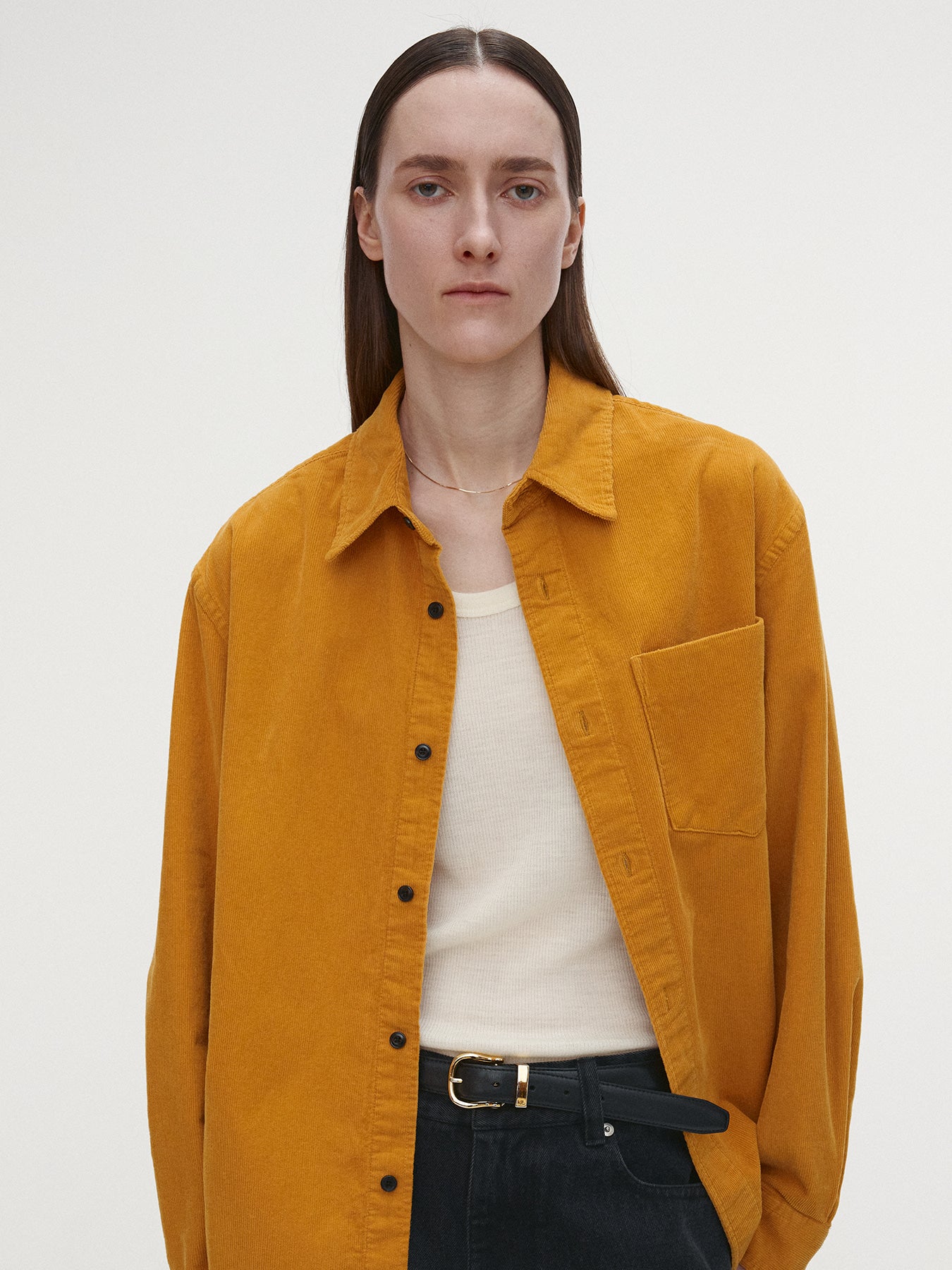 Tonywack - Washed Corduroy Distressed Shirt (Mustard) product image 4 | TRAB K-Fashion Australia