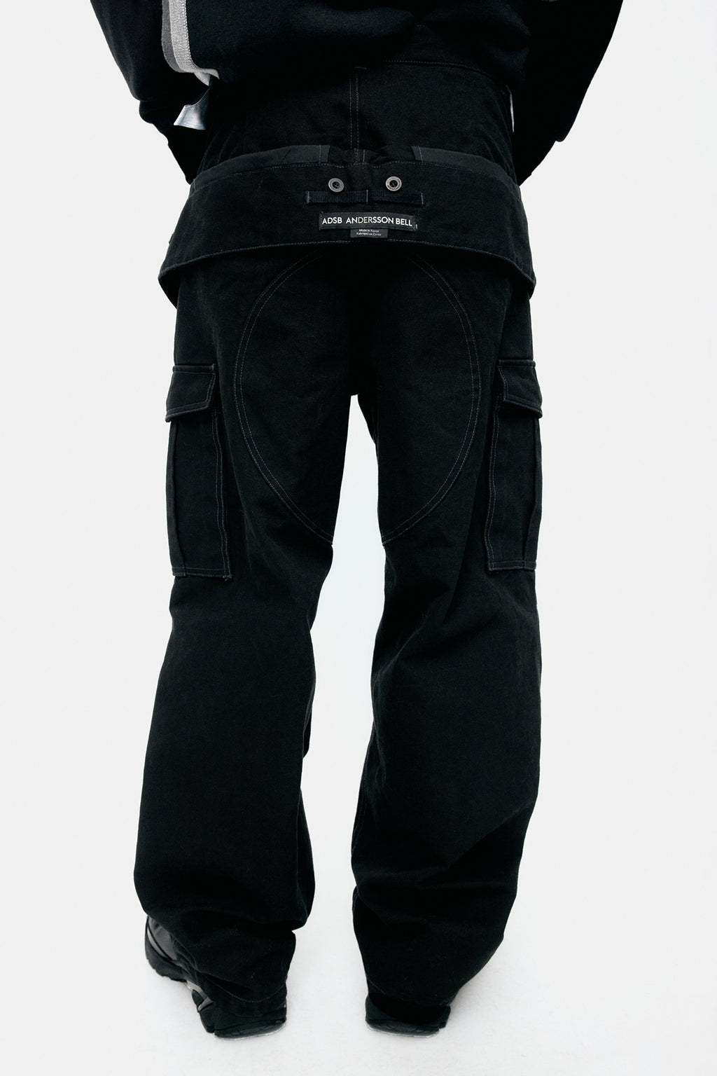 Andersson Bell - Unisex Double Waist Work Wide-Leg Jeans (Black) product image 7 | TRAB K-Fashion Australia