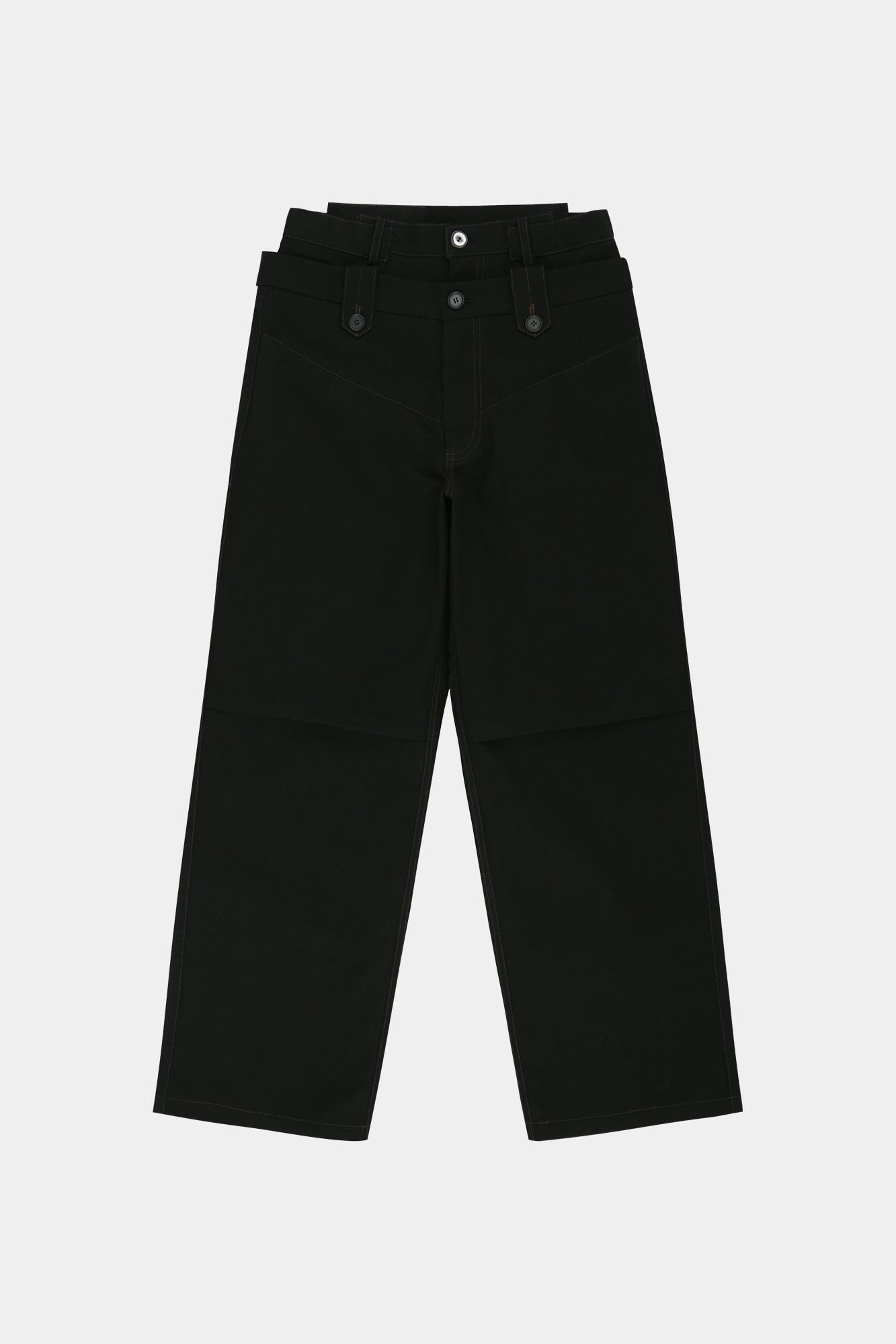 Andersson Bell - Double Waistband Wide-Leg Trousers (Black) product image 13 | TRAB K-Fashion Australia